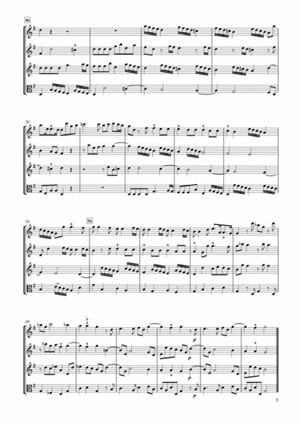 Sonata Op.34-2 for Three Violins & Viola image number null