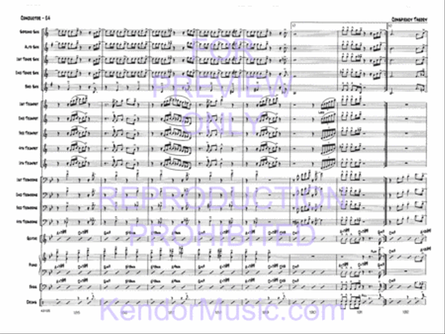 Conspiracy Theory Jazz Ensemble scores gallery preview page 26