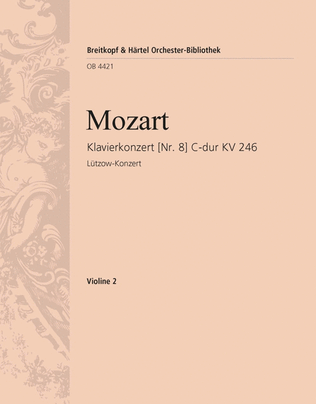 Book cover for Piano Concerto [No. 8] in C major K. 246