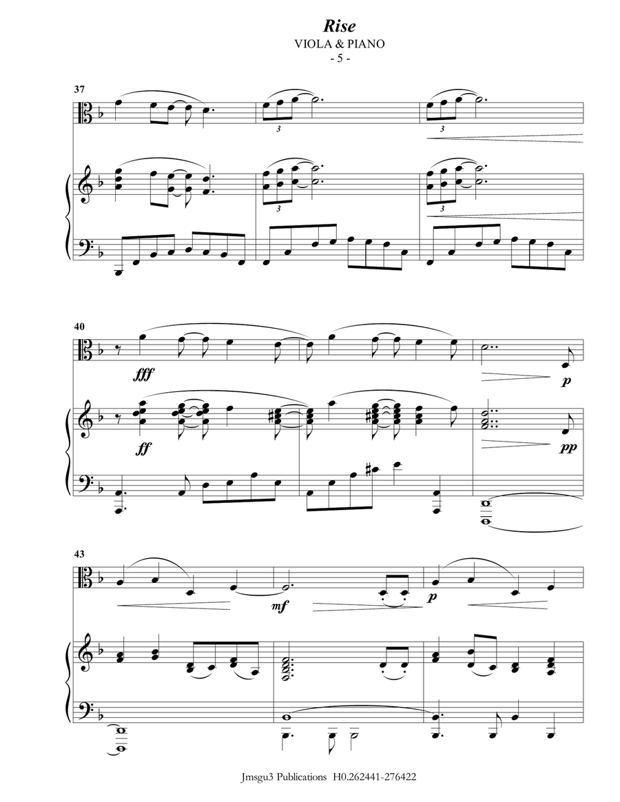 Rise Viola scores gallery preview page 5