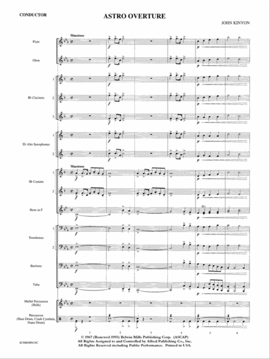 Astro Overture: Score Concert Band scores gallery preview page 2