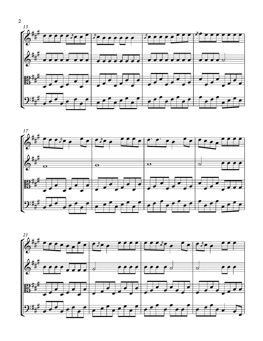 Headlines String Quartet scores gallery preview page 2