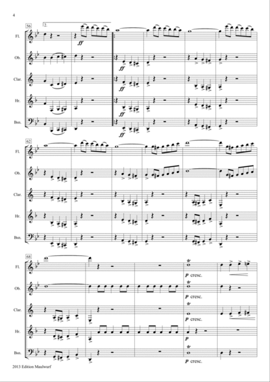 The Gladiator Woodwind Quintet scores gallery preview page 6
