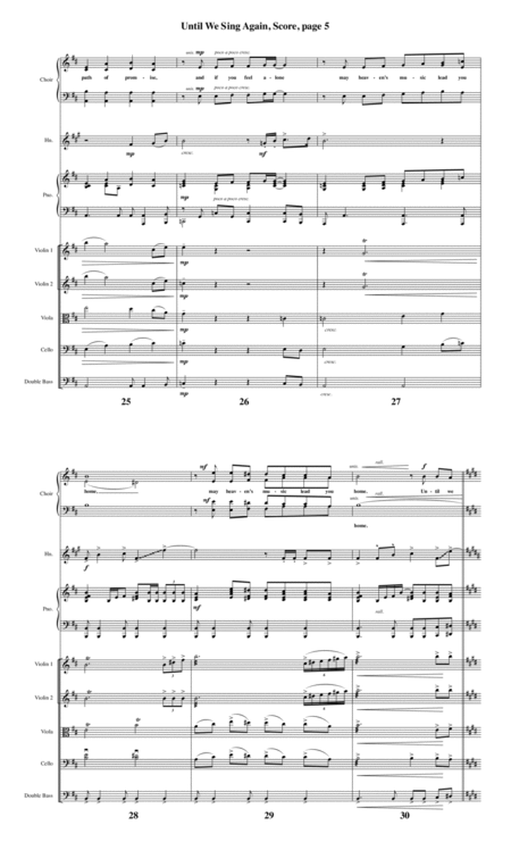 Until We Sing Again - Full Score