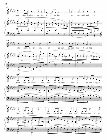SCHUMANN: Helft mir, ihr Schwestern, Op. 42 no. 5 (transposed to G-flat major)