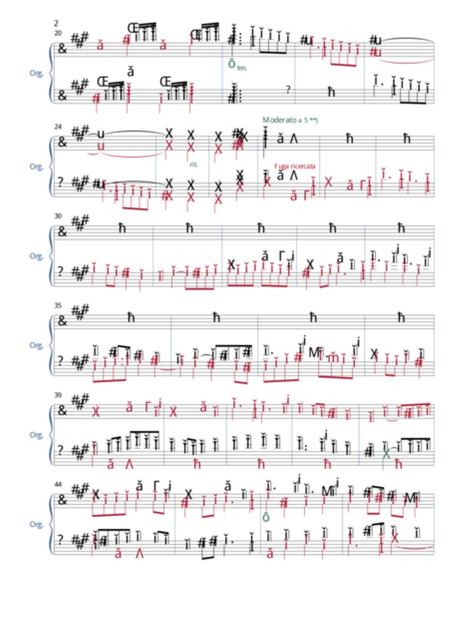Johann Adam Krygell - Ricercata Organ Solo scores gallery preview page 3
