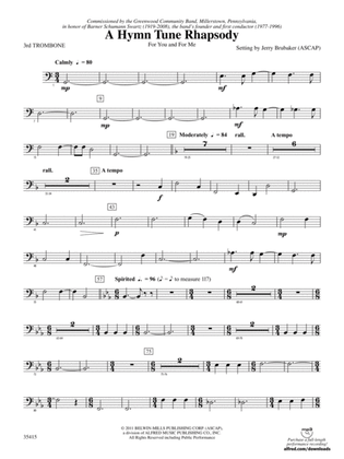 A Hymn Tune Rhapsody: 3rd Trombone