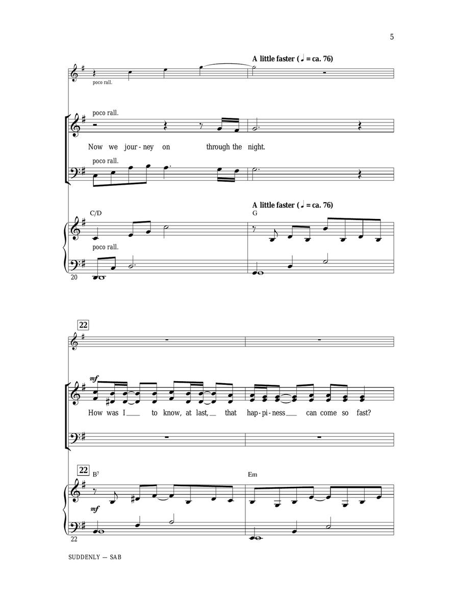 Suddenly (from Les Miserables The Movie) 3-Part scores gallery preview page 5