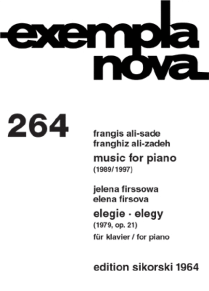 Music For Piano/Elegie, Op. 21