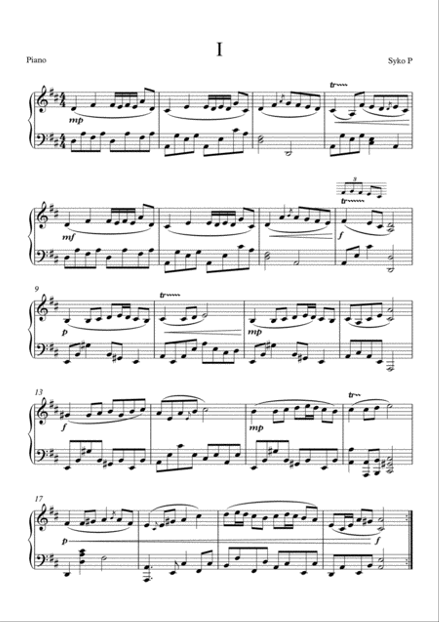 Sonatina Easy Piano scores gallery preview page 1