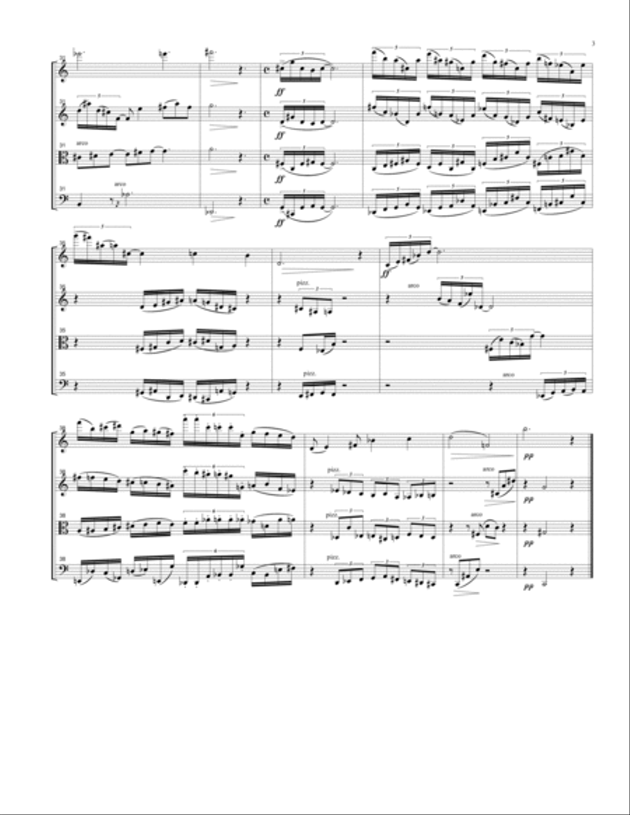 String Quartet No. 5 String Quartet scores gallery preview page 4