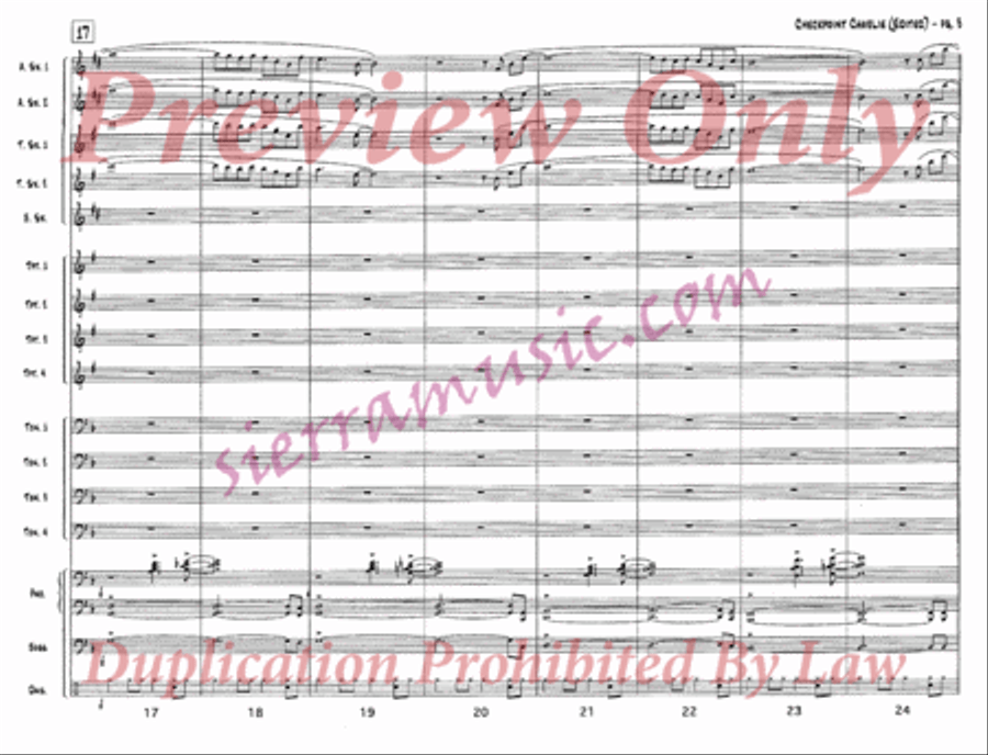 Checkpoint Charlie (Edited) Jazz Ensemble scores gallery preview page 4