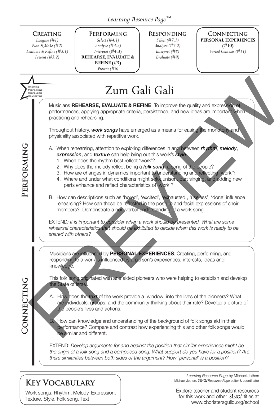 Zum Gali Gali (Two-part) 2-Part scores gallery preview page 3