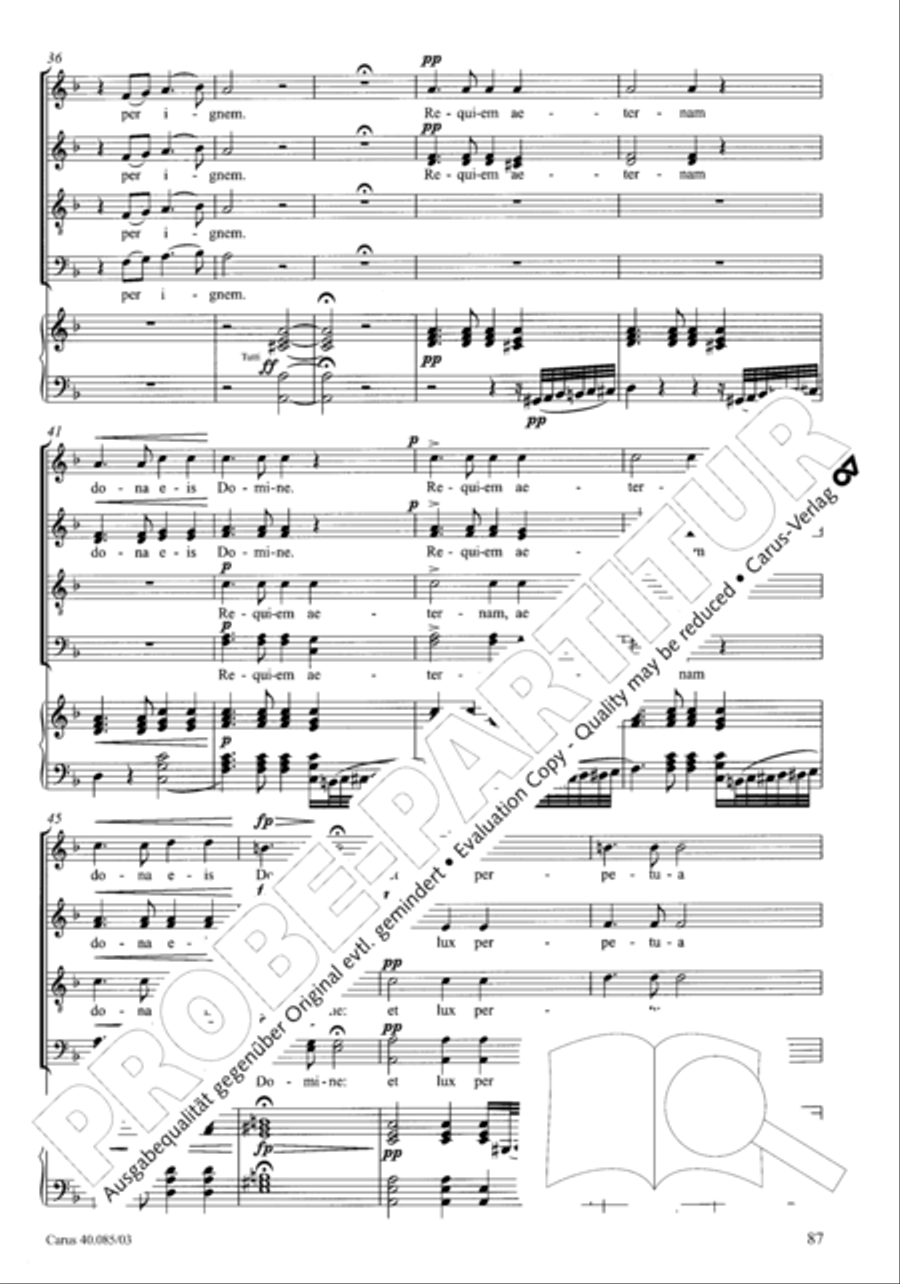 Missa pro defunctis Missa pro defunctis 4-Part scores gallery preview page 88