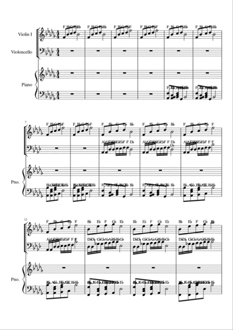 TV Drama Piano Trio scores gallery preview page 1
