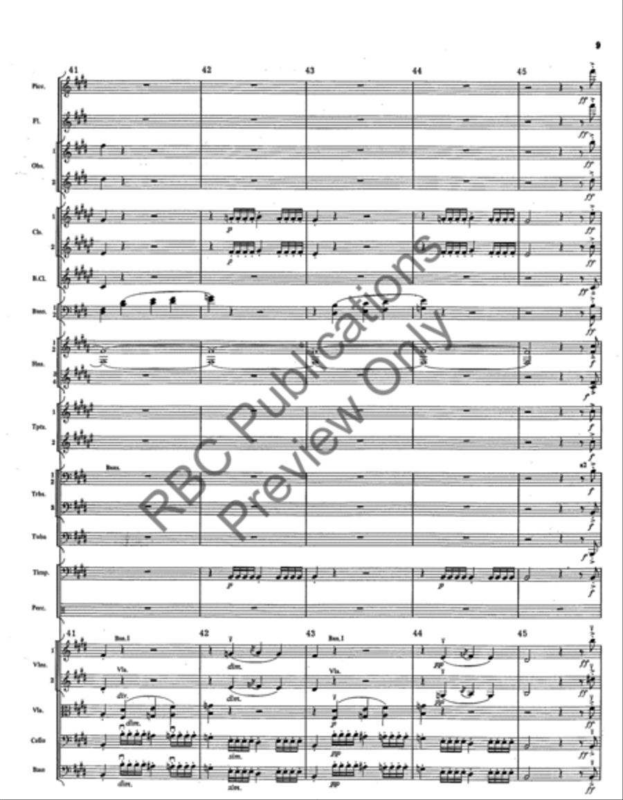Overture From The Barber Of Seville (Score) Full Orchestra scores gallery preview page 12