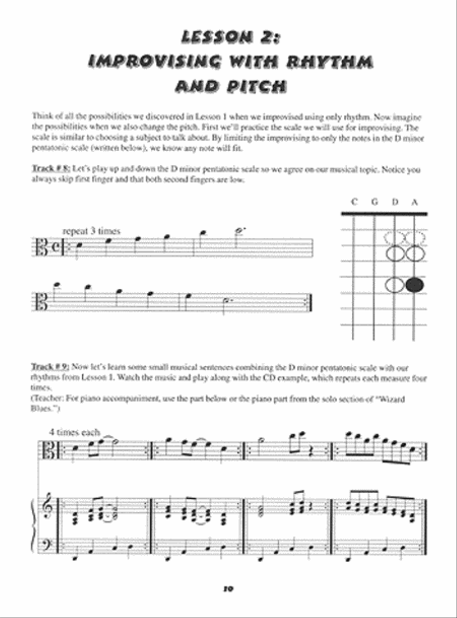 Jazz Viola Wizard Junior, Book 1 Viola scores gallery preview page 2