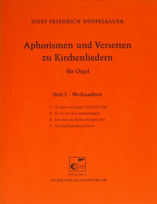 Doppelbauer, Aphorismen und Versetten zu Kirchenliedern Heft II: Weihnachten