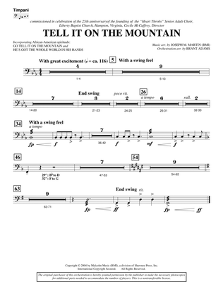 Tell It On The Mountain (from A World Of Christmas) - Timpani