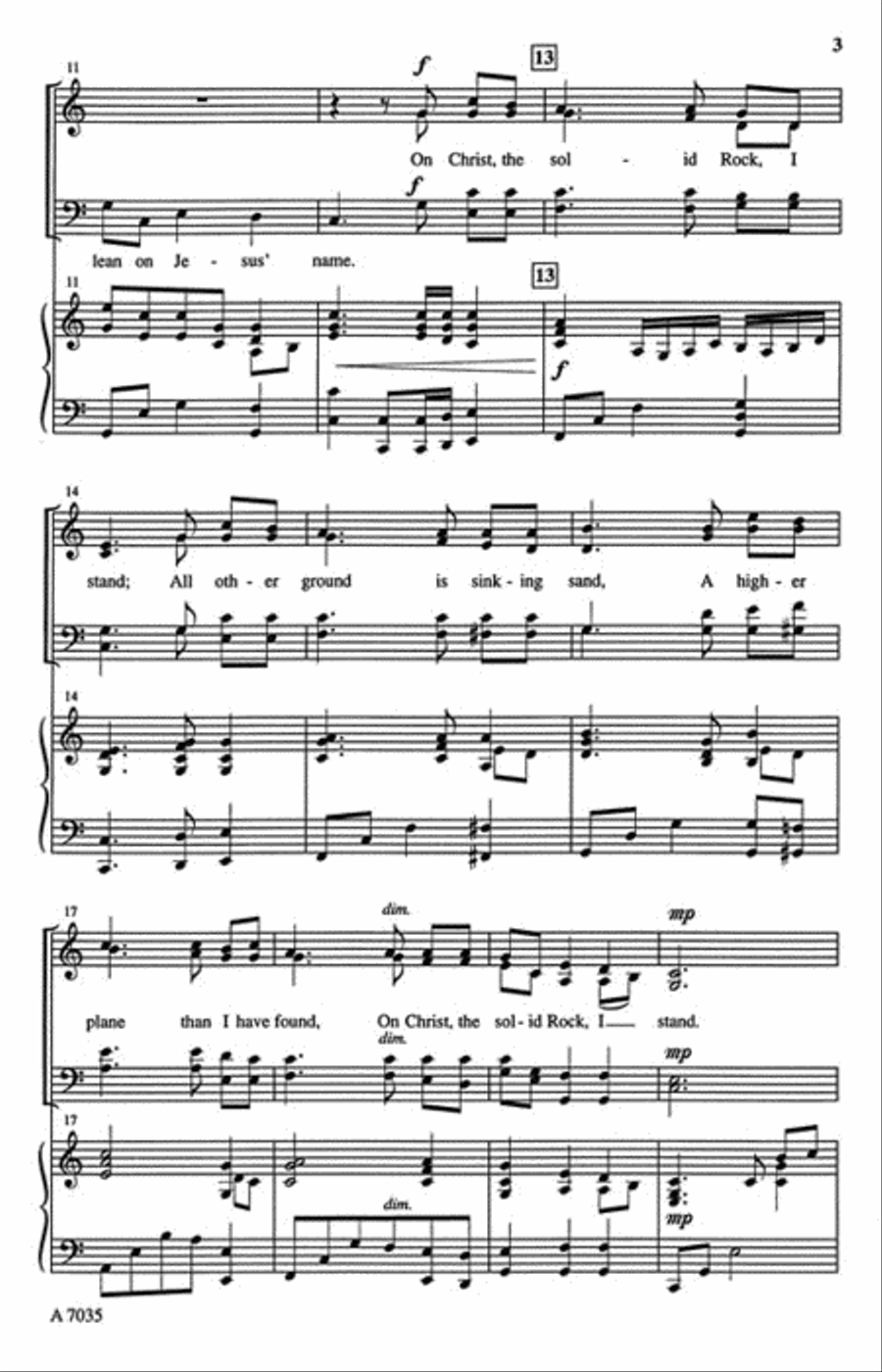 On Christ I Stand 4-Part scores gallery preview page 3