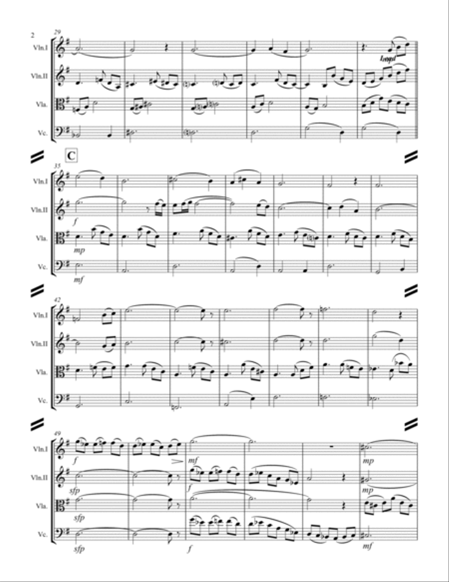 Cavatina String Quartet scores gallery preview page 3