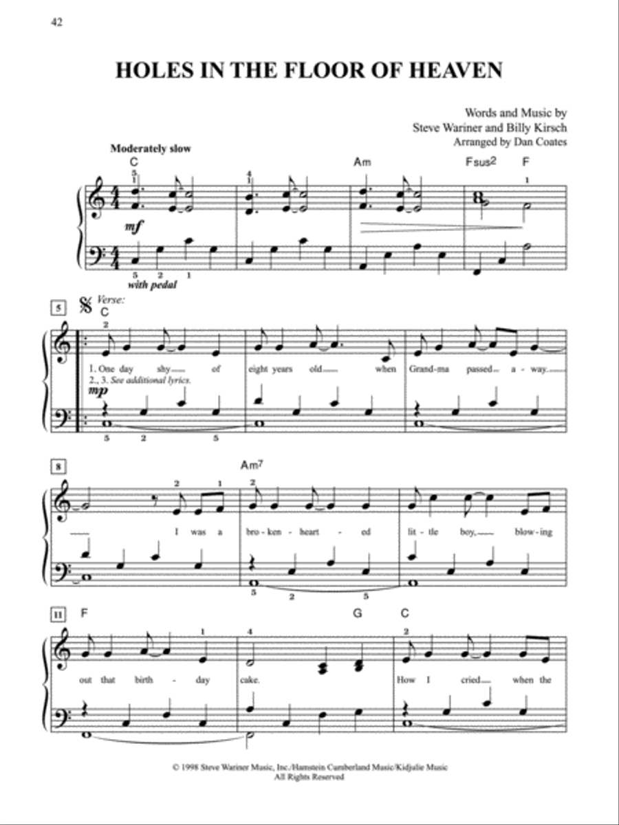 Top 50 Country Hits Easy Piano scores gallery preview page 2