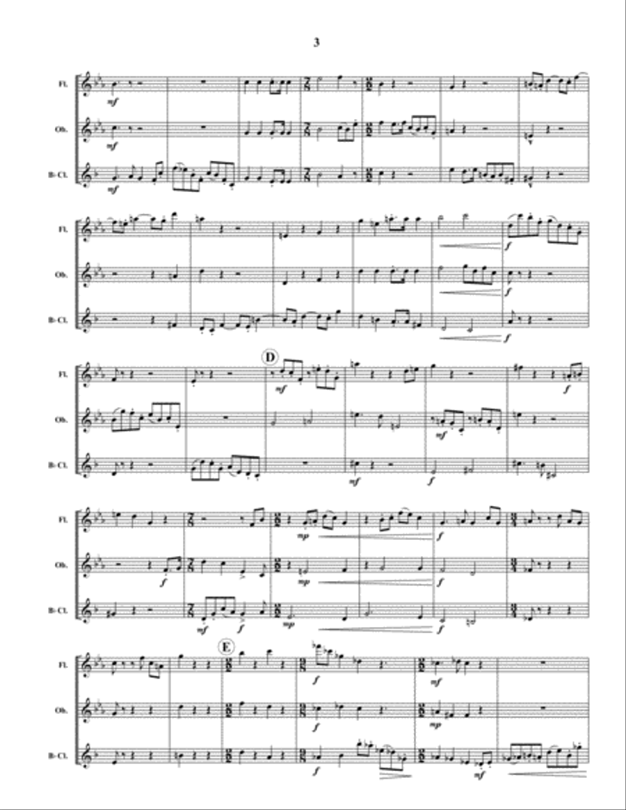 Trio Movement Trio Movement Woodwind Trio scores gallery preview page 4