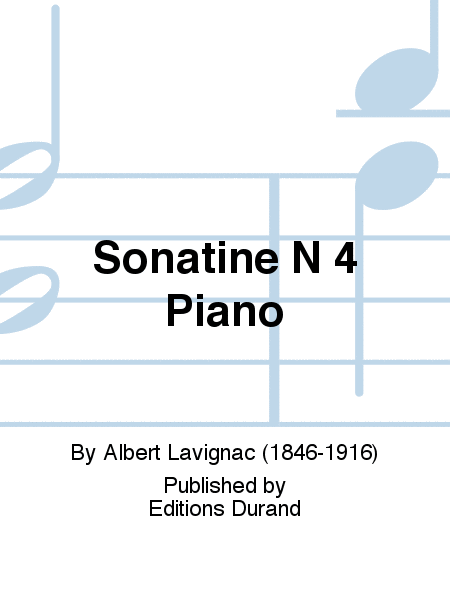 Sonatine N 4 Piano