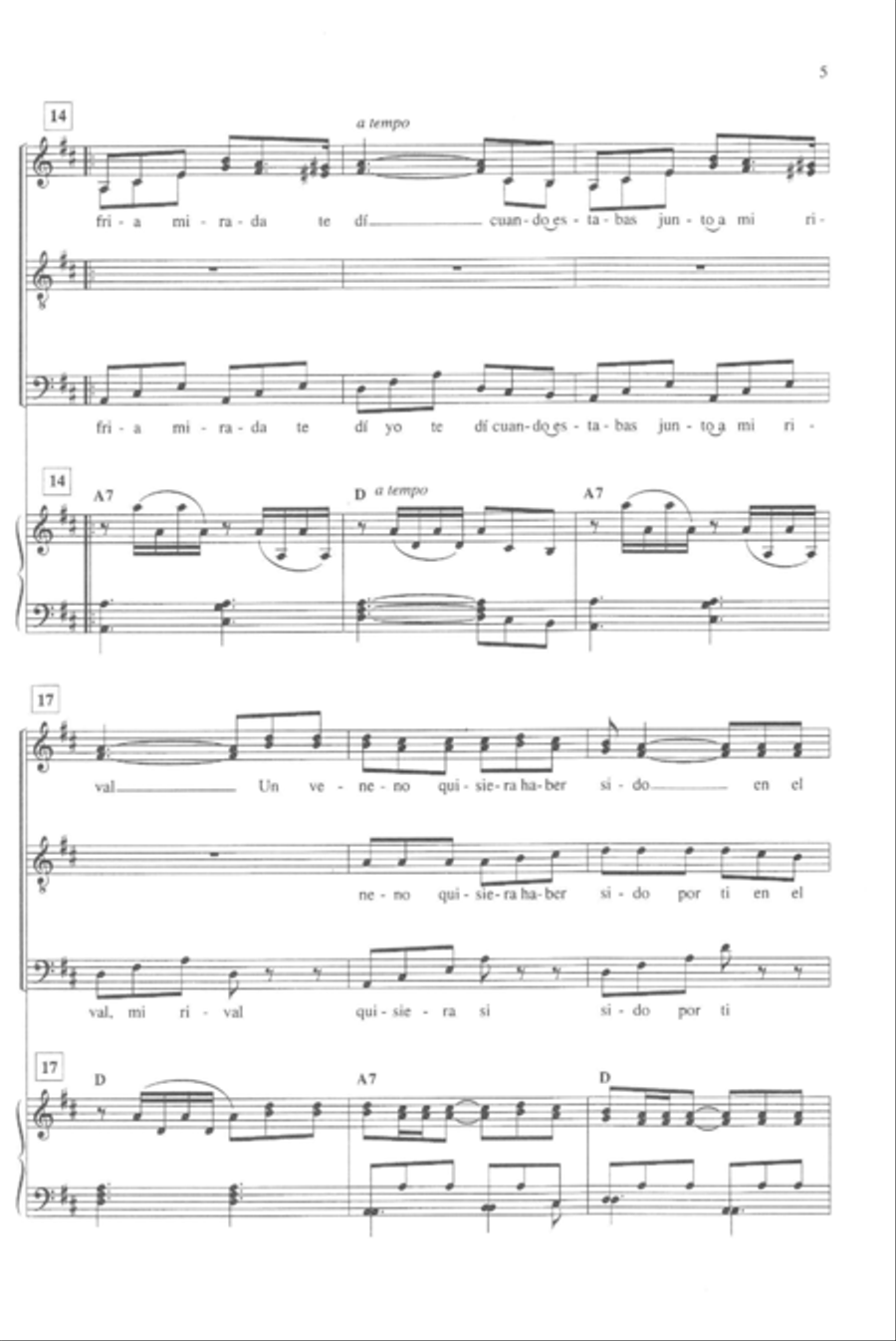 Yo Paso Las Noches Yo Paso Las Noches 4-Part scores gallery preview page 7