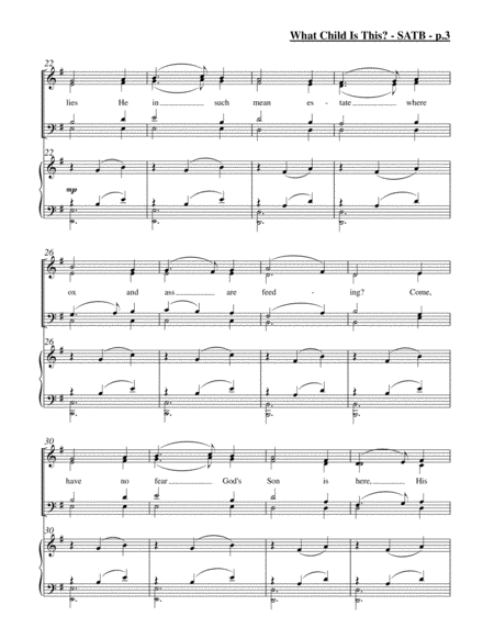 What Child Is This? (SATB) image number null