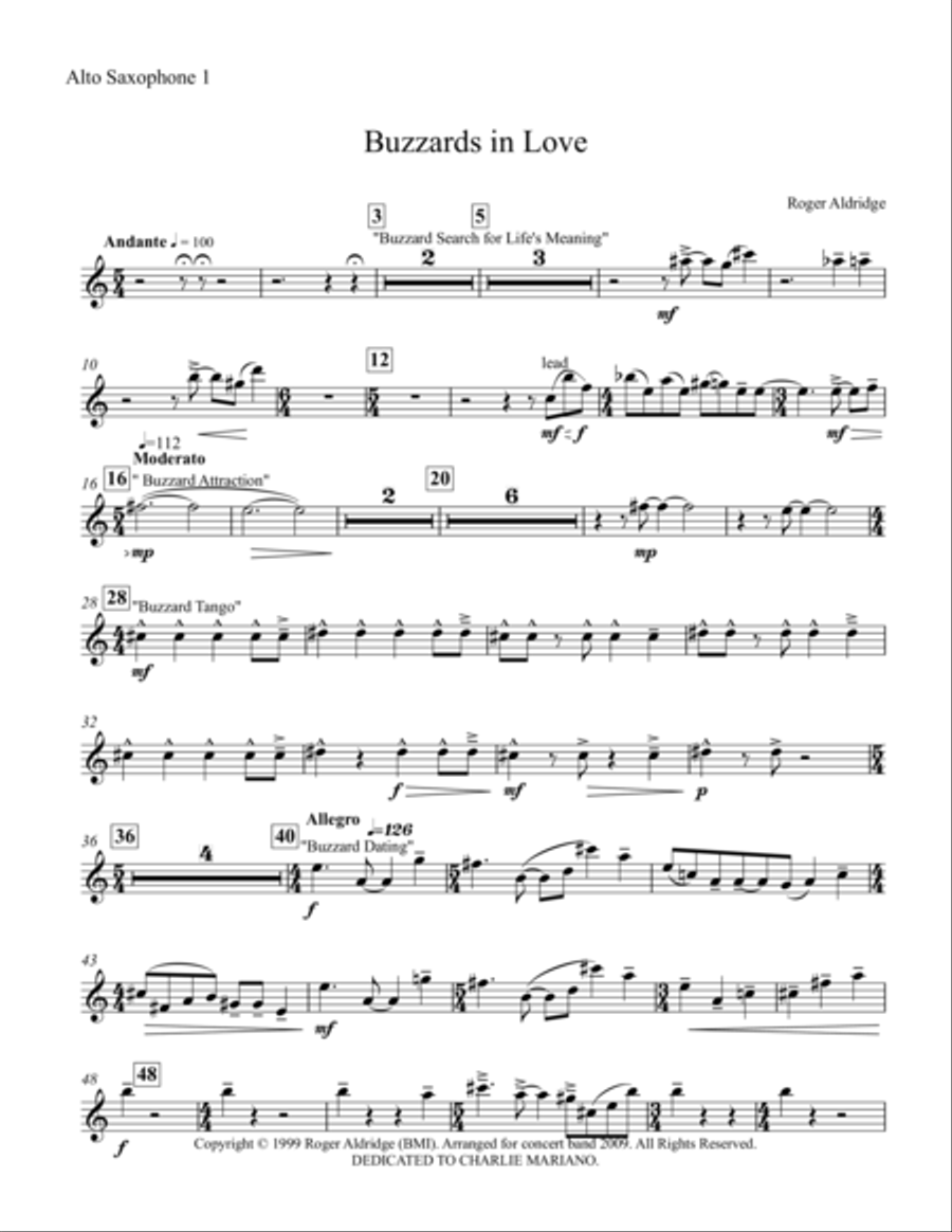 Buzzards In Love Parts Concert Band scores gallery preview page 5