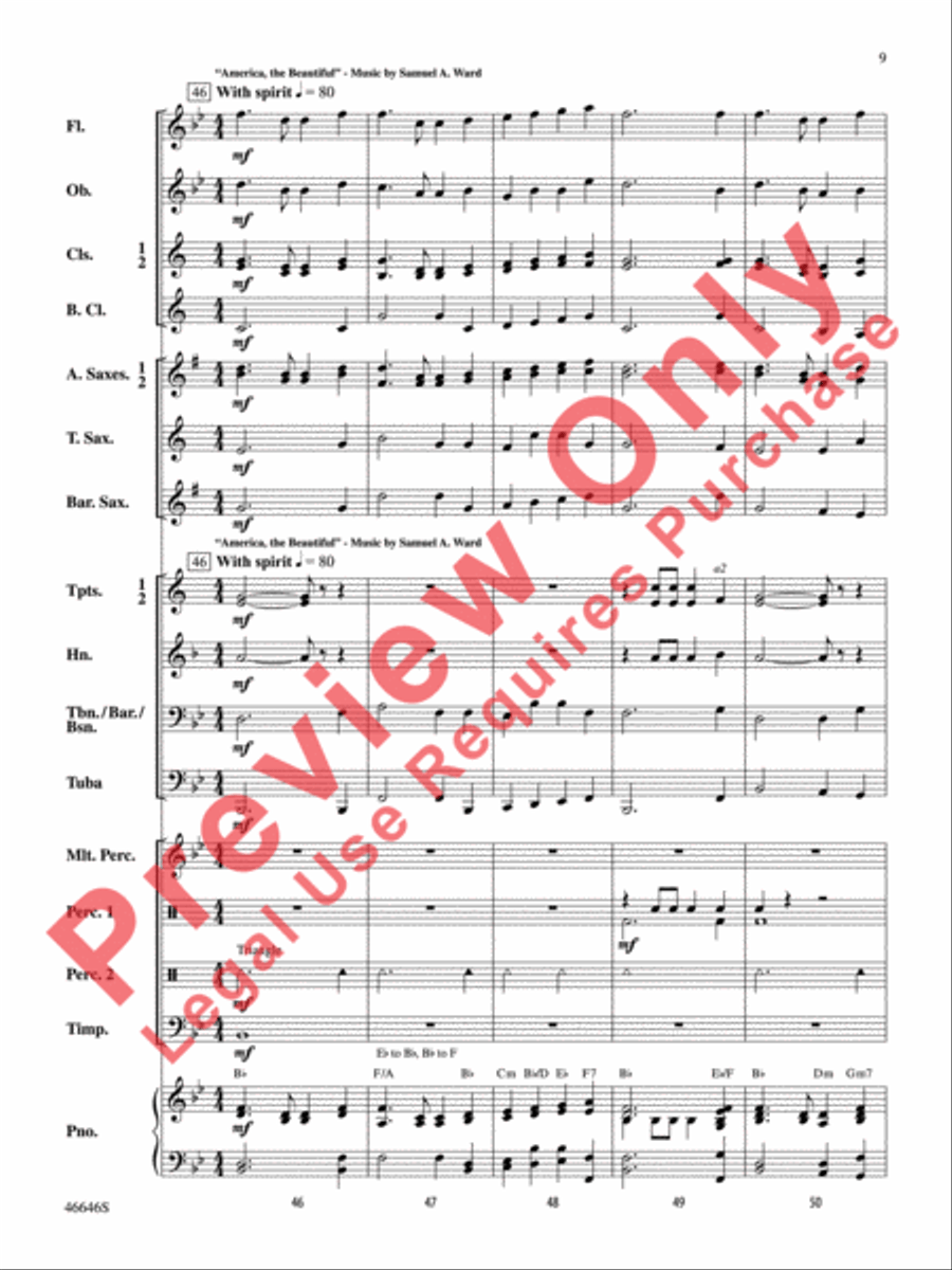 American Pride Concert Band scores gallery preview page 10