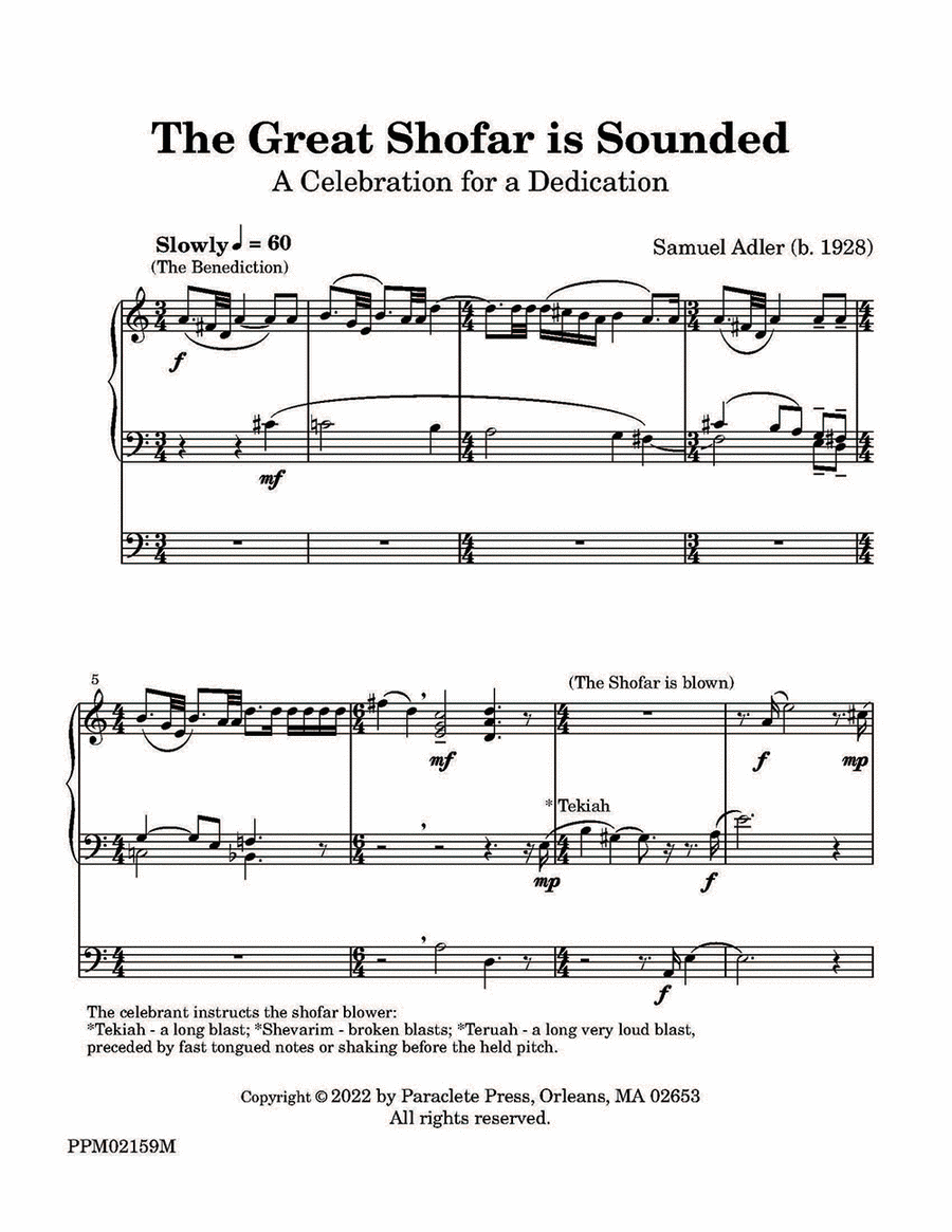 The Great Shofar is Sounded Organ scores gallery preview page 1