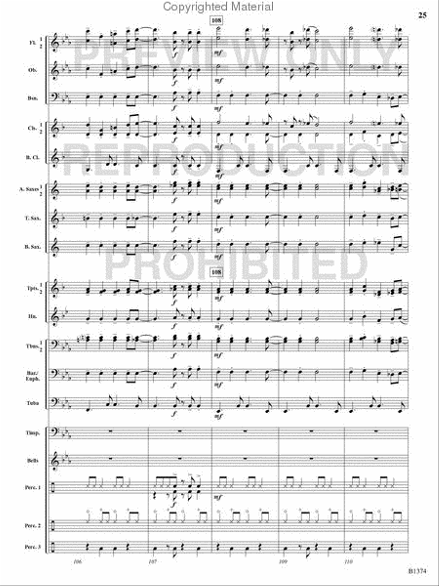 A Stowaway on Santa's Sleigh Concert Band scores gallery preview page 24