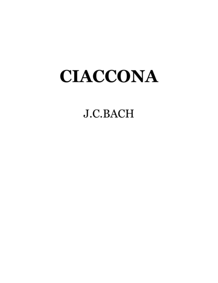 Bach-Vayner, Chaconne for string quartet, viola