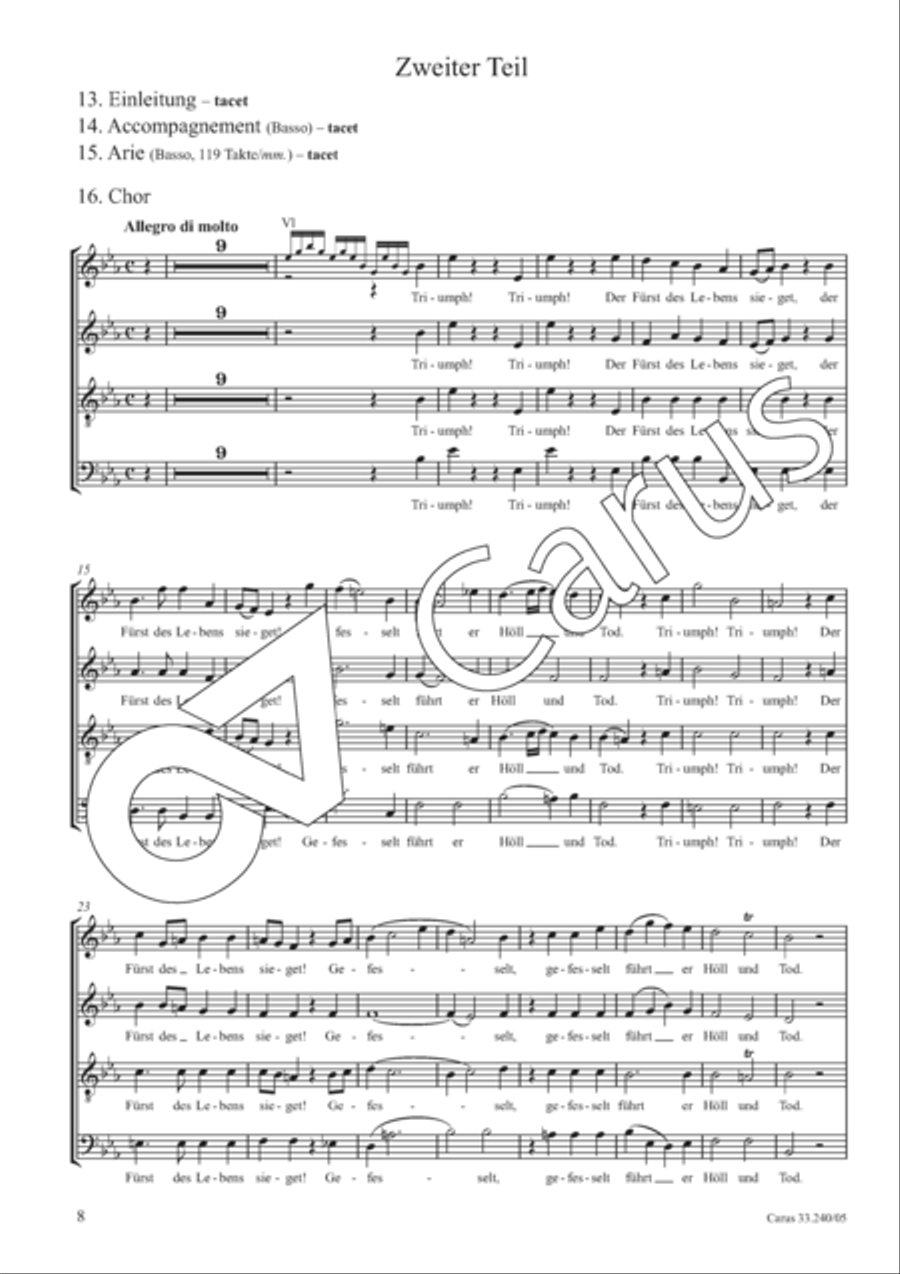 The Resurrection and Ascension of Jesus 4-Part scores gallery preview page 9