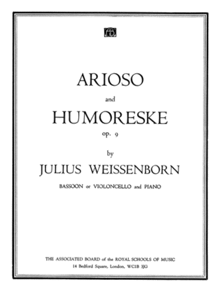Arioso and Humoreske Op. 9