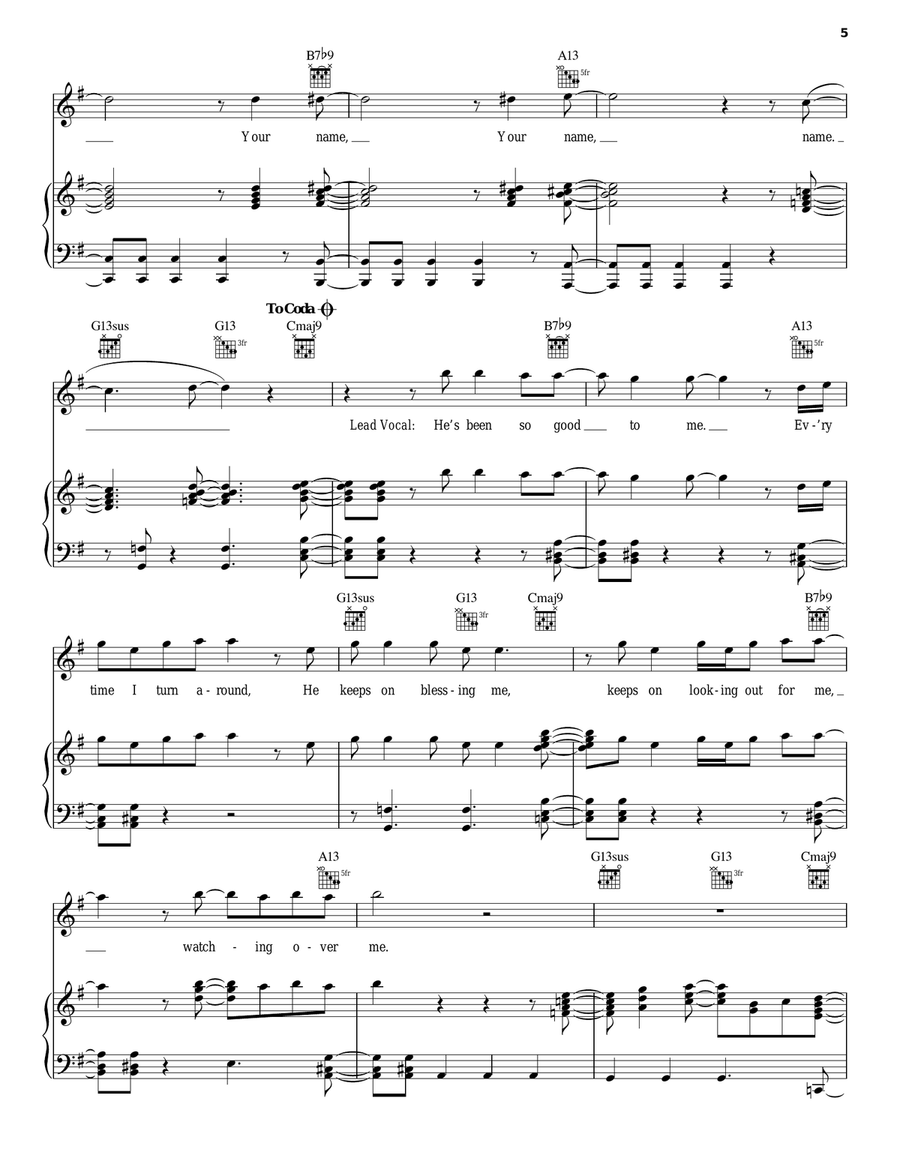 Can't Stop Praising His Name Guitar scores gallery preview page 5