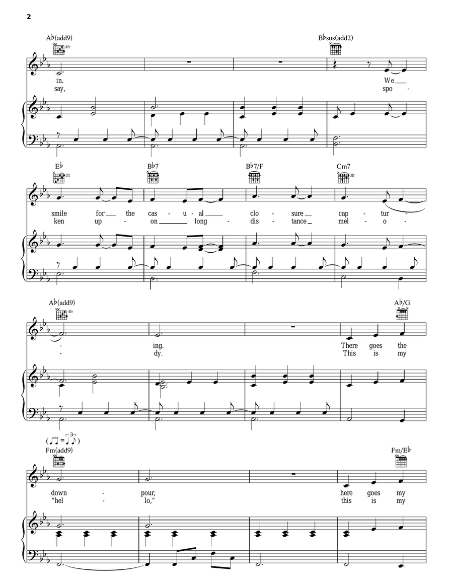 Vienna Piano, Vocal, Guitar scores gallery preview page 2