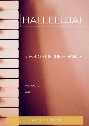 Book cover for HALLELUJAH - HANDEL – VIOLIN SOLO