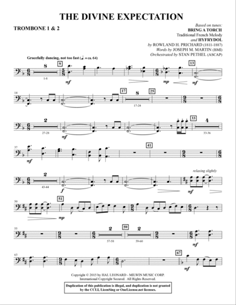 Let There Be Christmas - Trombone 1 & 2 Choir scores gallery preview page 6