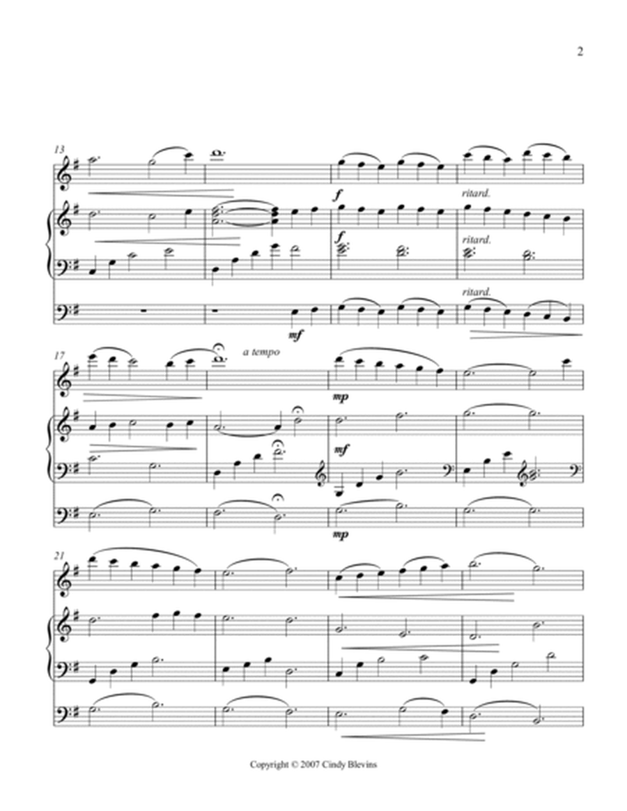 Quiet in Six-Four Time, an original piece for Piano, Flute and Cello image number null