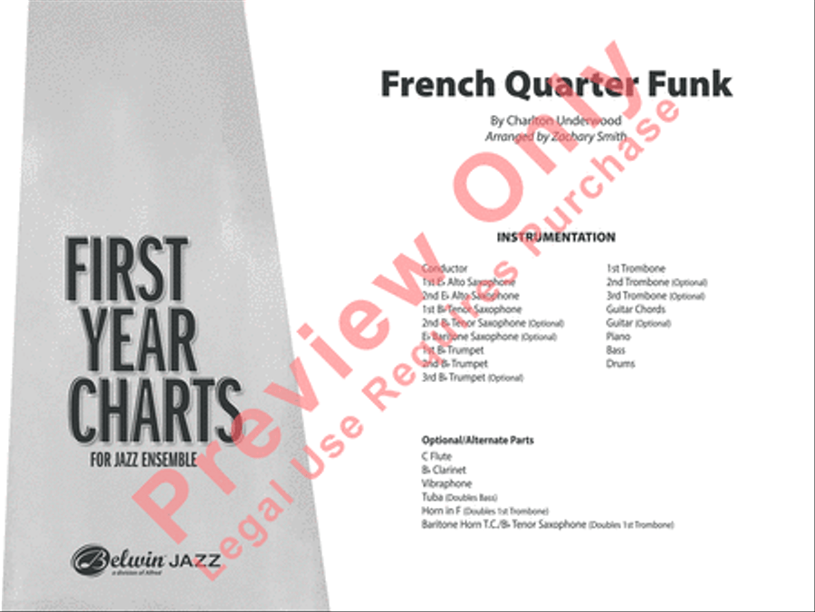 French Quarter Funk Jazz Ensemble scores gallery preview page 2