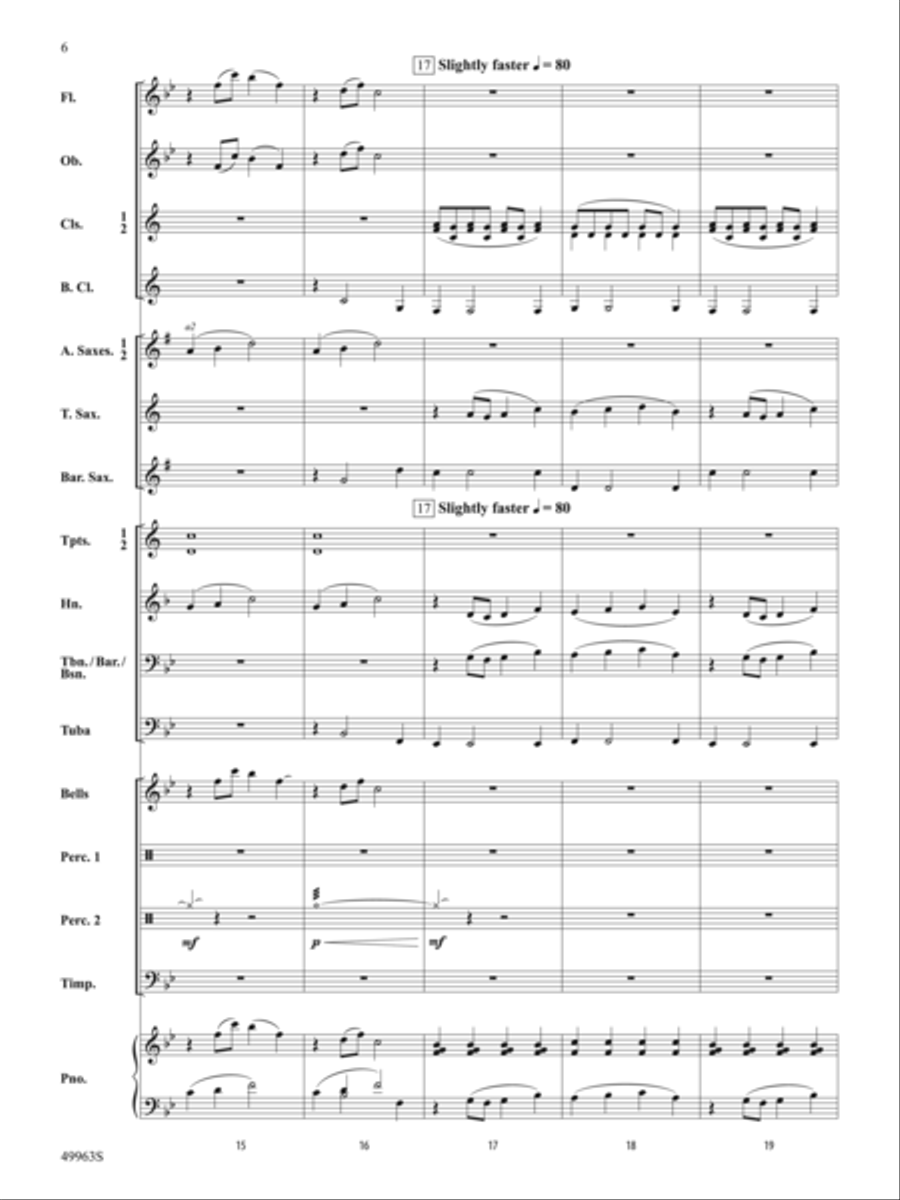Among the Stars, You'll Shine: Score Concert Band scores gallery preview page 6
