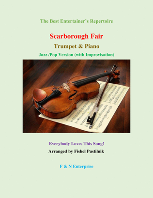 Book cover for "Scarborough Fair" for Trumpet and Piano-Jazz/Pop Version with Improvisation