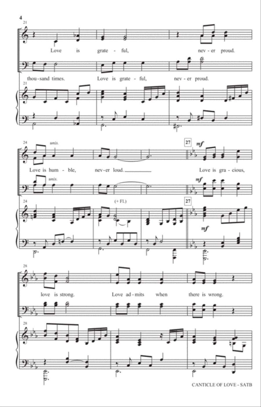 Canticle Of Love 4-Part scores gallery preview page 3