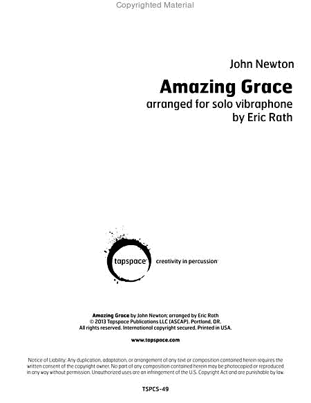 Amazing Grace (solo) image number null