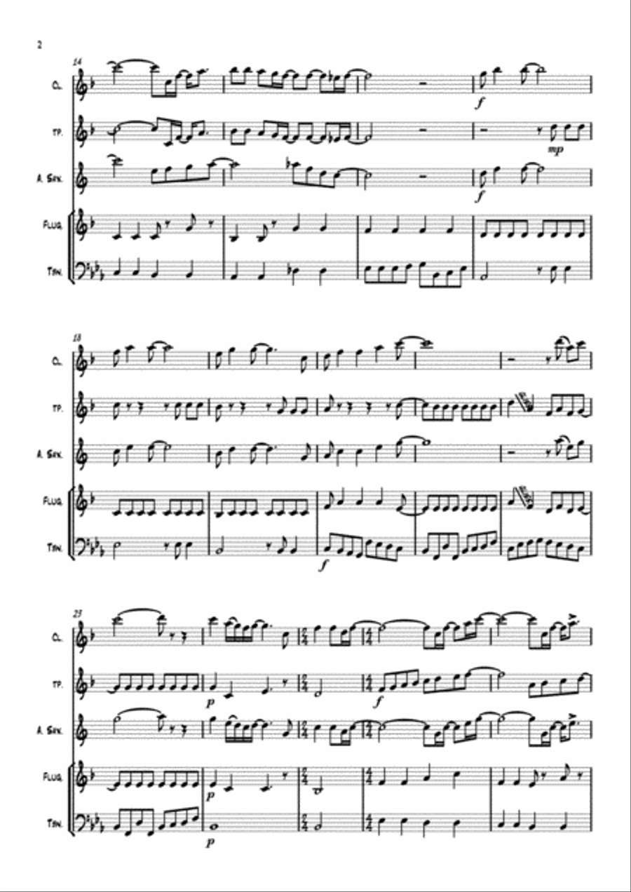 Hello, Goodbye Small Ensemble scores gallery preview page 2