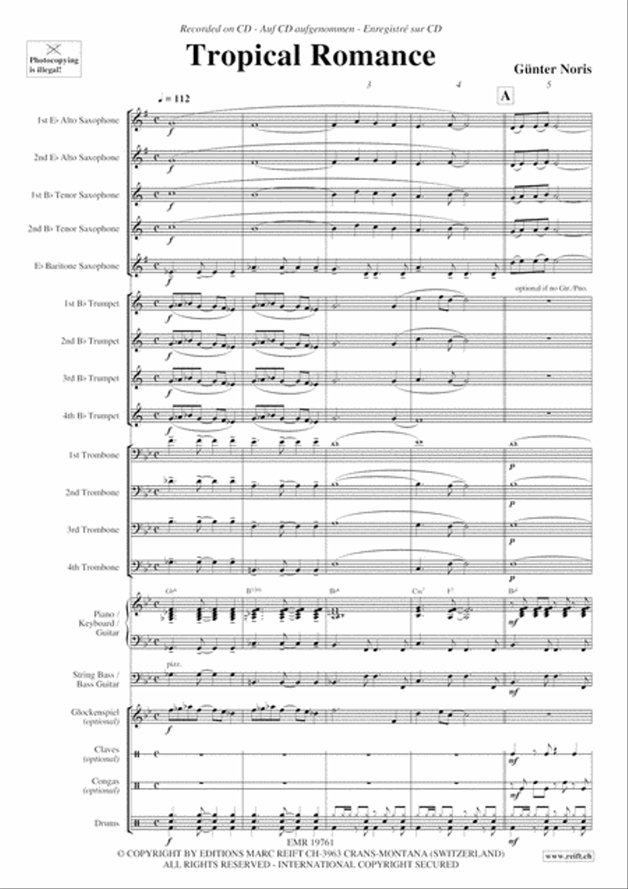 Tropical Romance Big Band scores gallery preview page 4