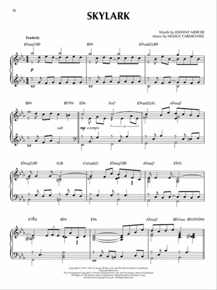 Johnny Mercer Johnny Mercer Piano Solo scores gallery preview page 4